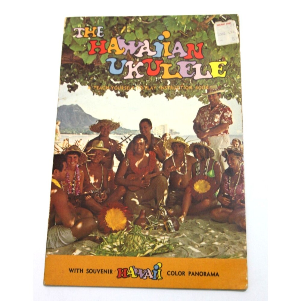 Hawaiian Ukulele Teach Yourself How Play Instruction Souvenir Color Guide Book